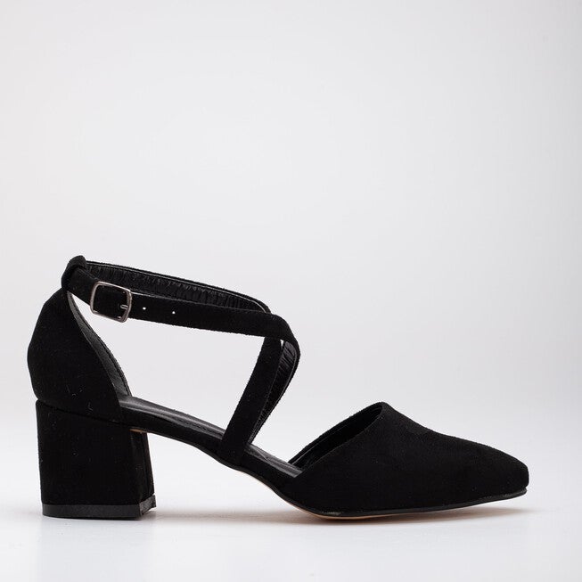 DOLLY - BLACK SUEDE HEELS, BLACK / Black, hi-res image number 0