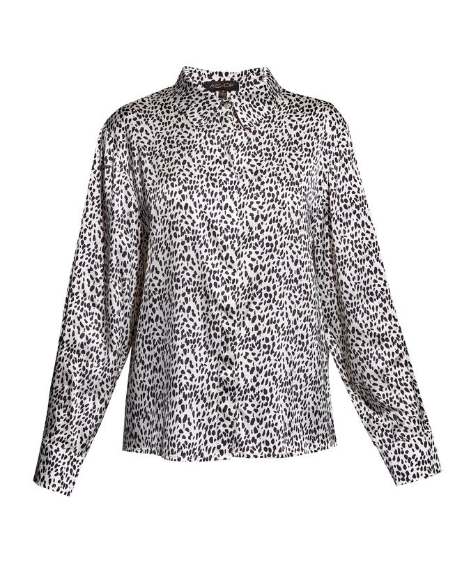 Marais Blouse, Polka Leopard Print / Brown, hi-res image number 0