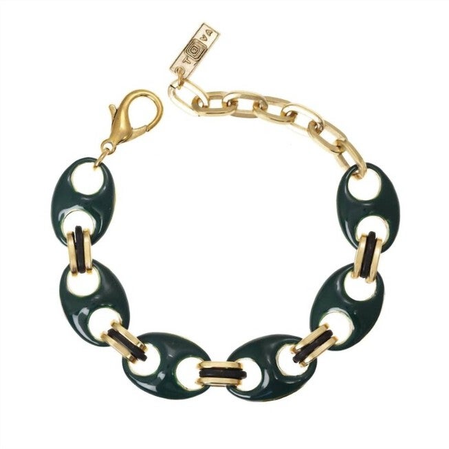 AMHERST REVERSIBLE BRACELET IN NAVY/FOREST GREEN, , alternate image number null