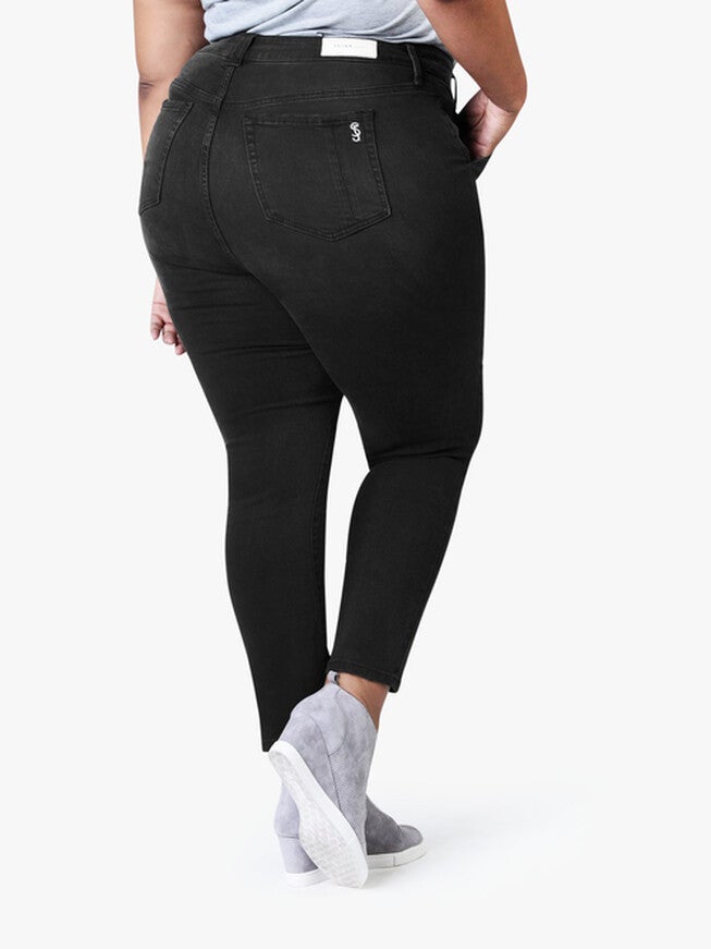 High Rise Pintuck Ankle - Shyla, SHYLA / Black, alternate image number 3