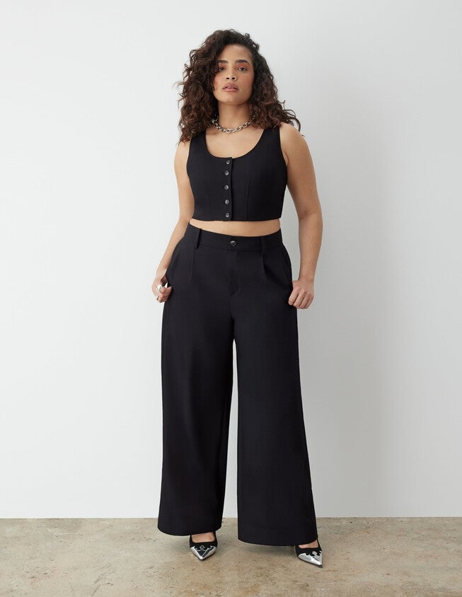 Luxe Full Flare Trouser, Black Beauty / Black, hi-res image number null