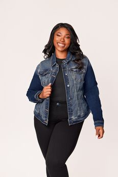 Denim Jacket in 25" Length