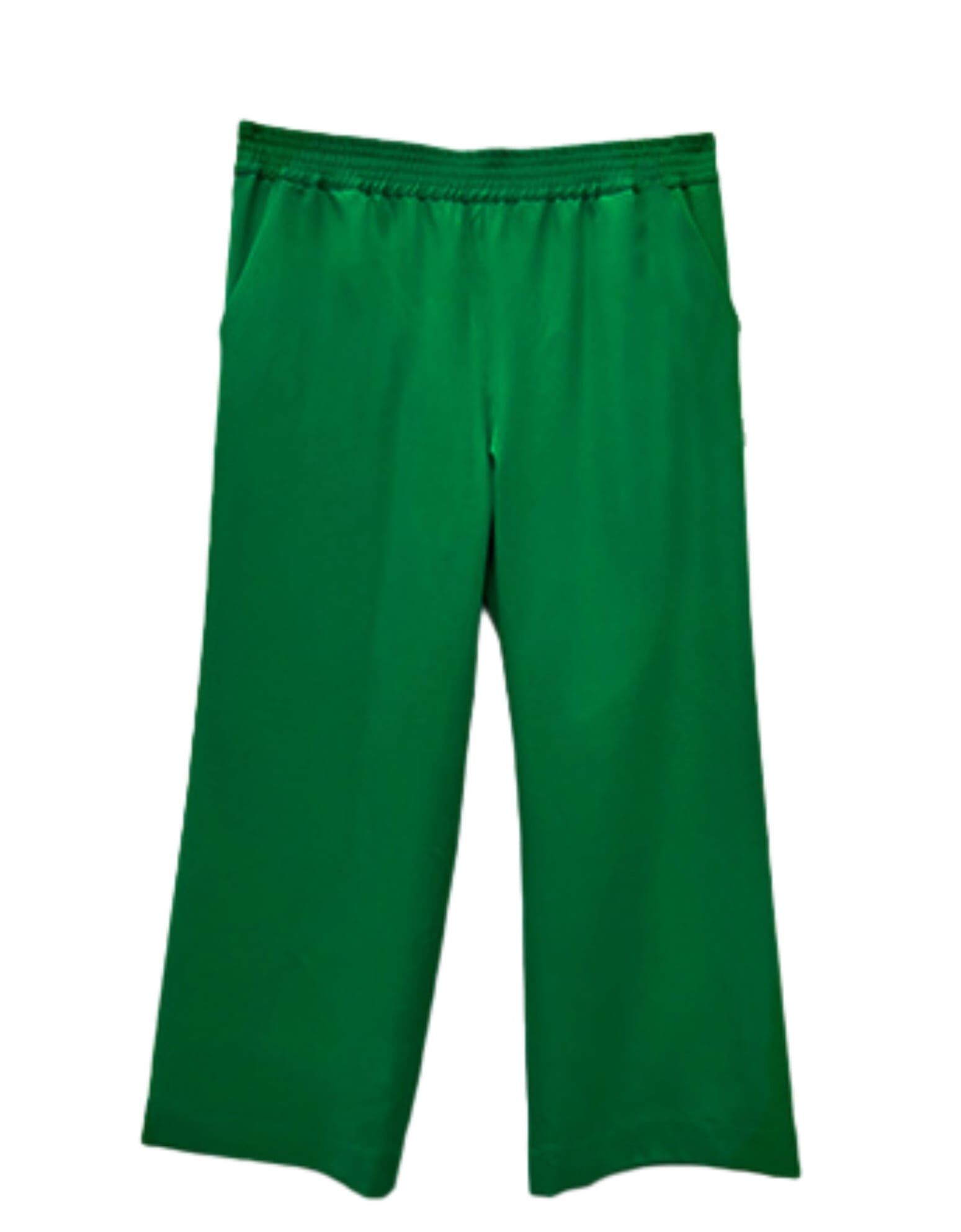 Riley Wide Pajama Style Pant, Green / Kelly Green, hi-res image number 0