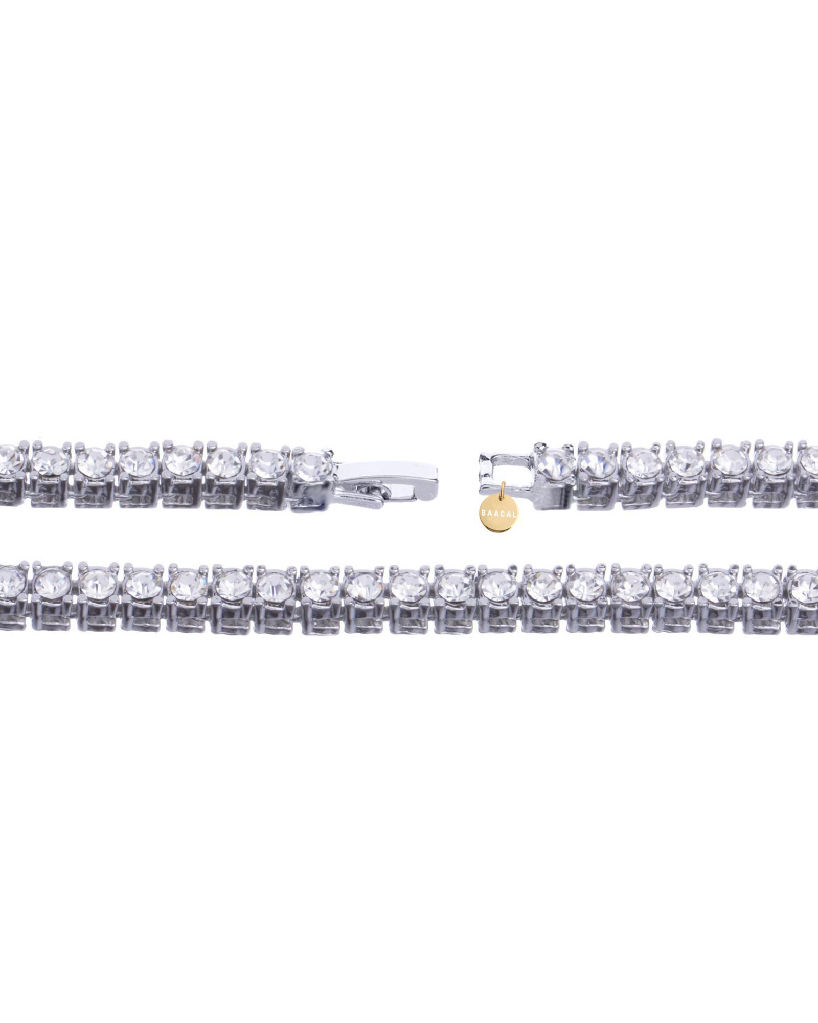 Tennis Necklace White Gold 20 inches, , alternate image number 2