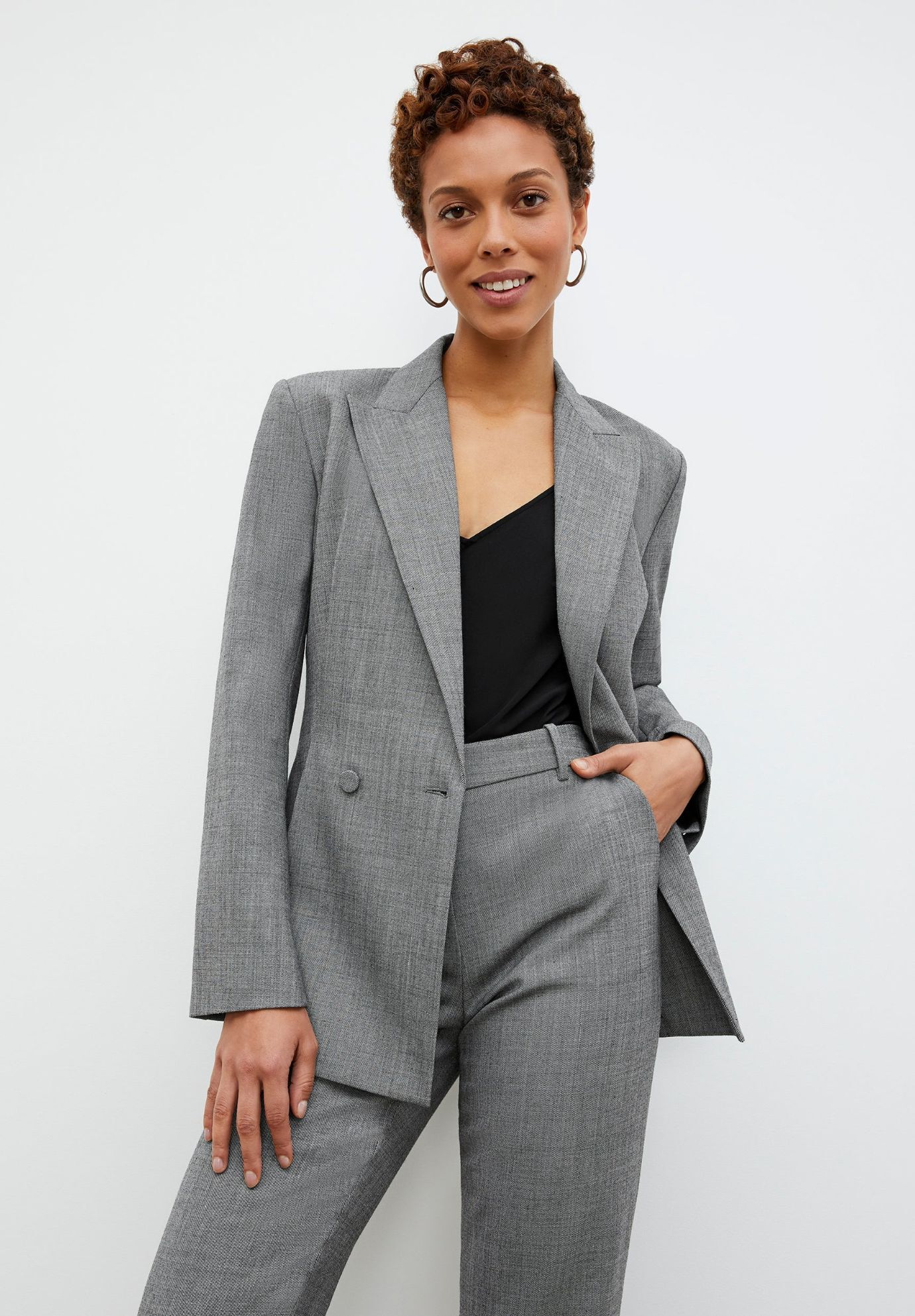 Lisey Cami - Washable Silk, Black / Black, alternate image number 3