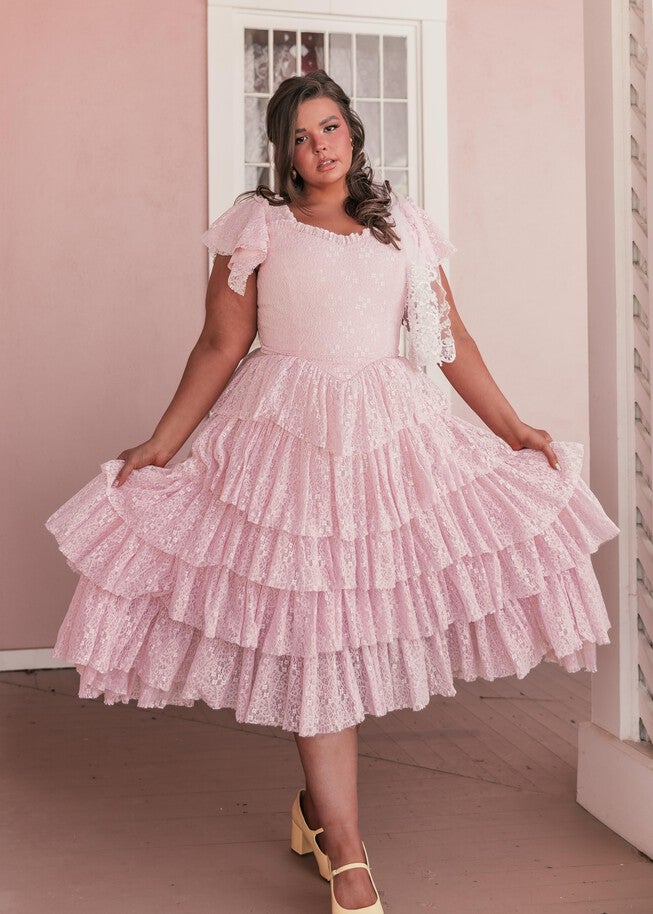 Mia Dress, Pink / Pink, alternate image number null