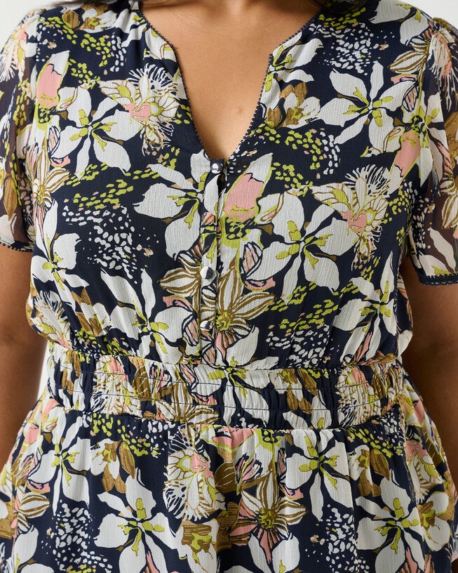 Wilsons Prom Top, Print / Navy, alternate image number 5