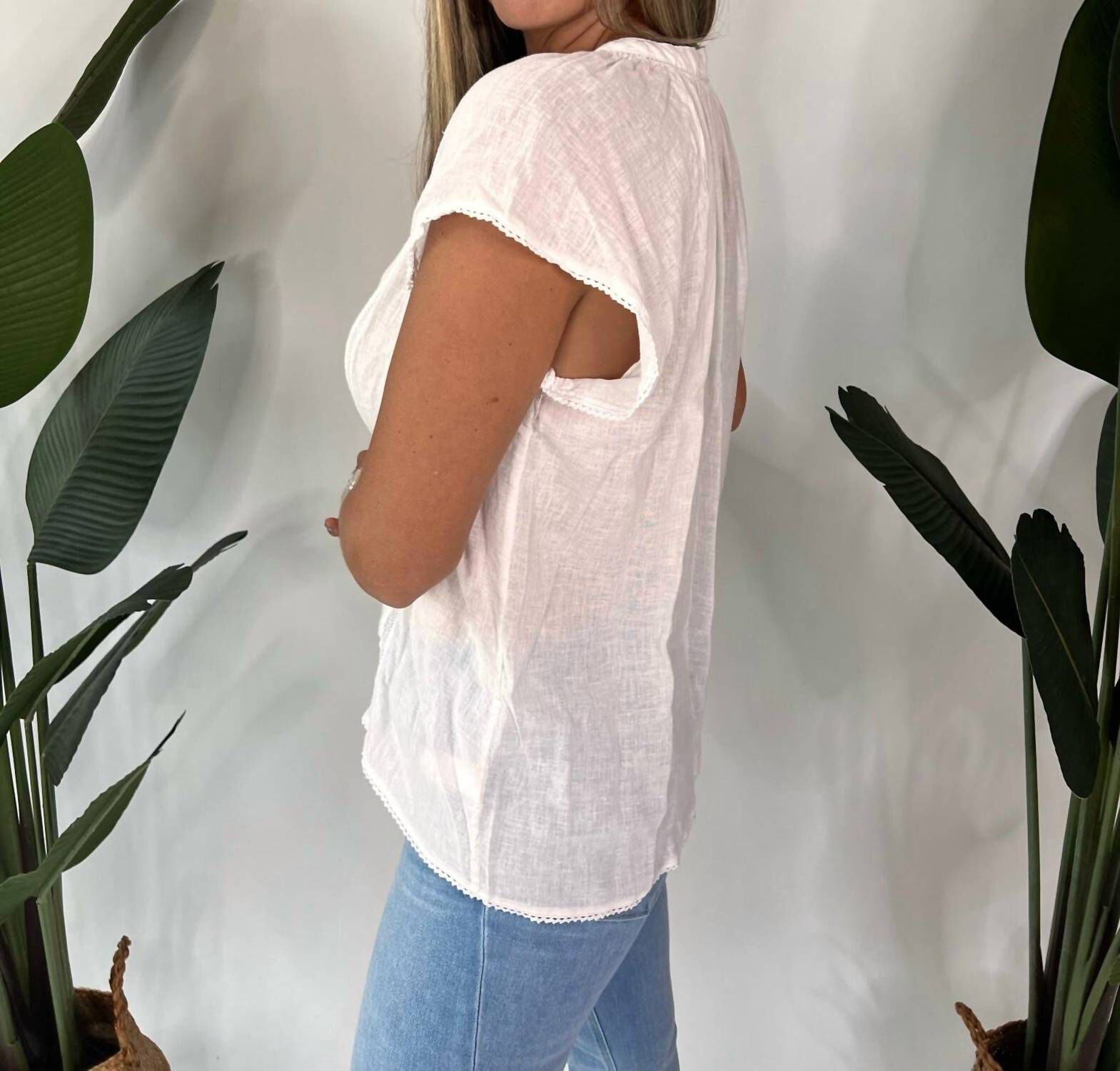 ALENA TOP IN WHITE LACE, , alternate image number 8