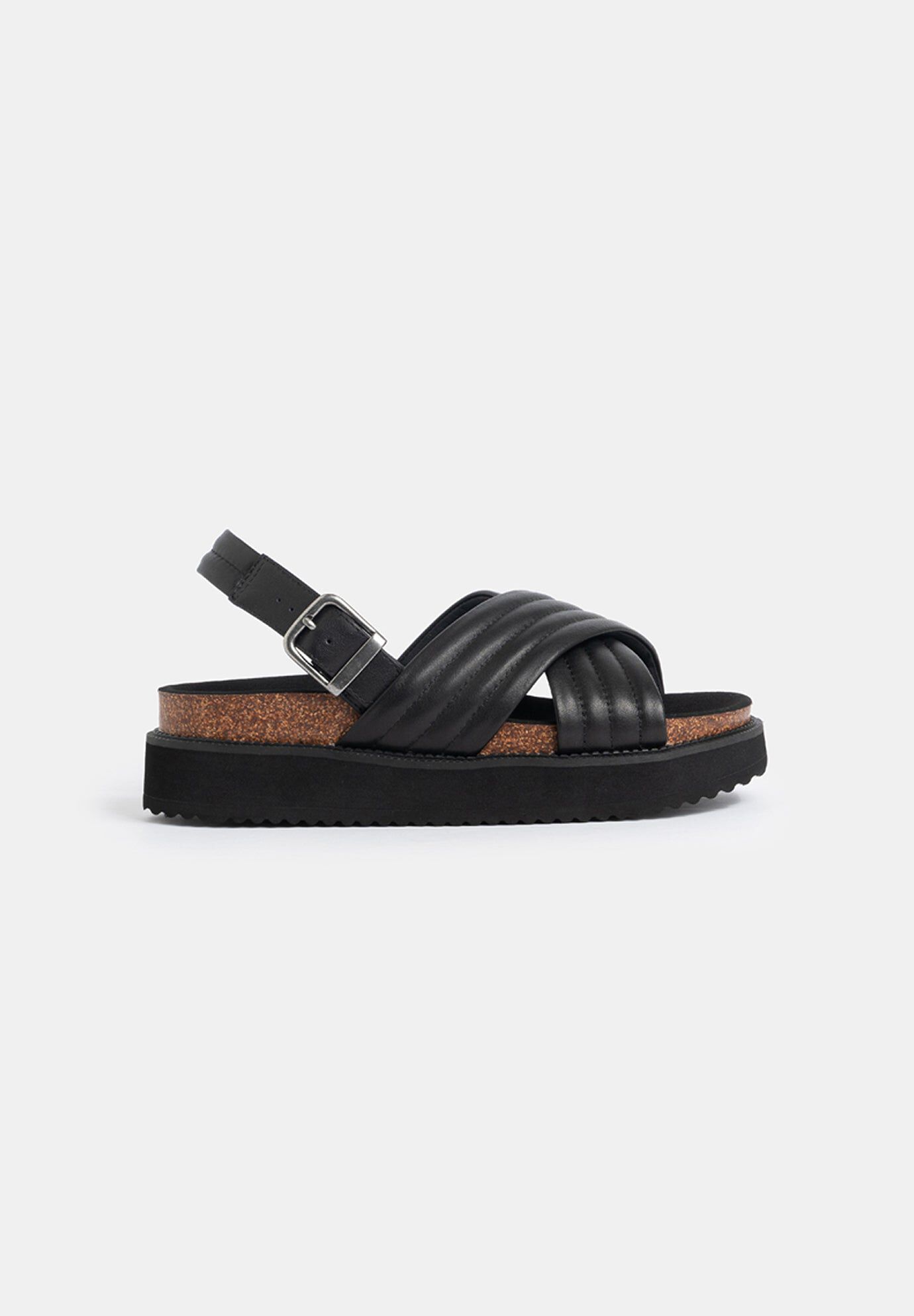 Sutton Footbed Sandals, Black / Black, hi-res image number 0