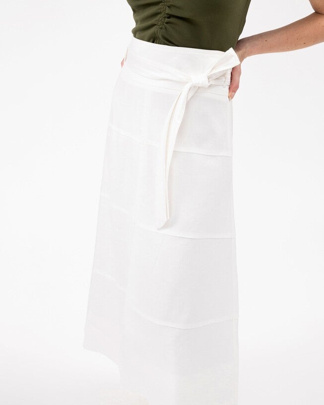 Linen Hudson Skirt, White / White, alternate image number 1