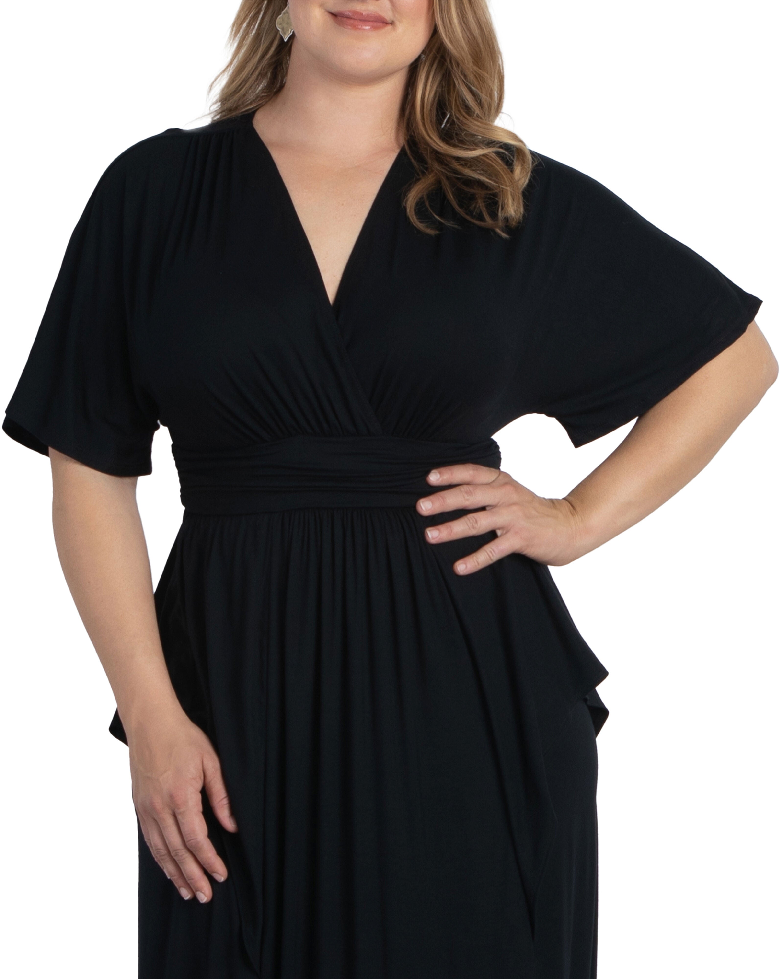 Indie Flair Maxi Dress, BLACK NOIR / Black, alternate image number 4