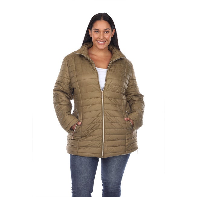 Puffer Coat, Army Olive / Olive Green, alternate image number null