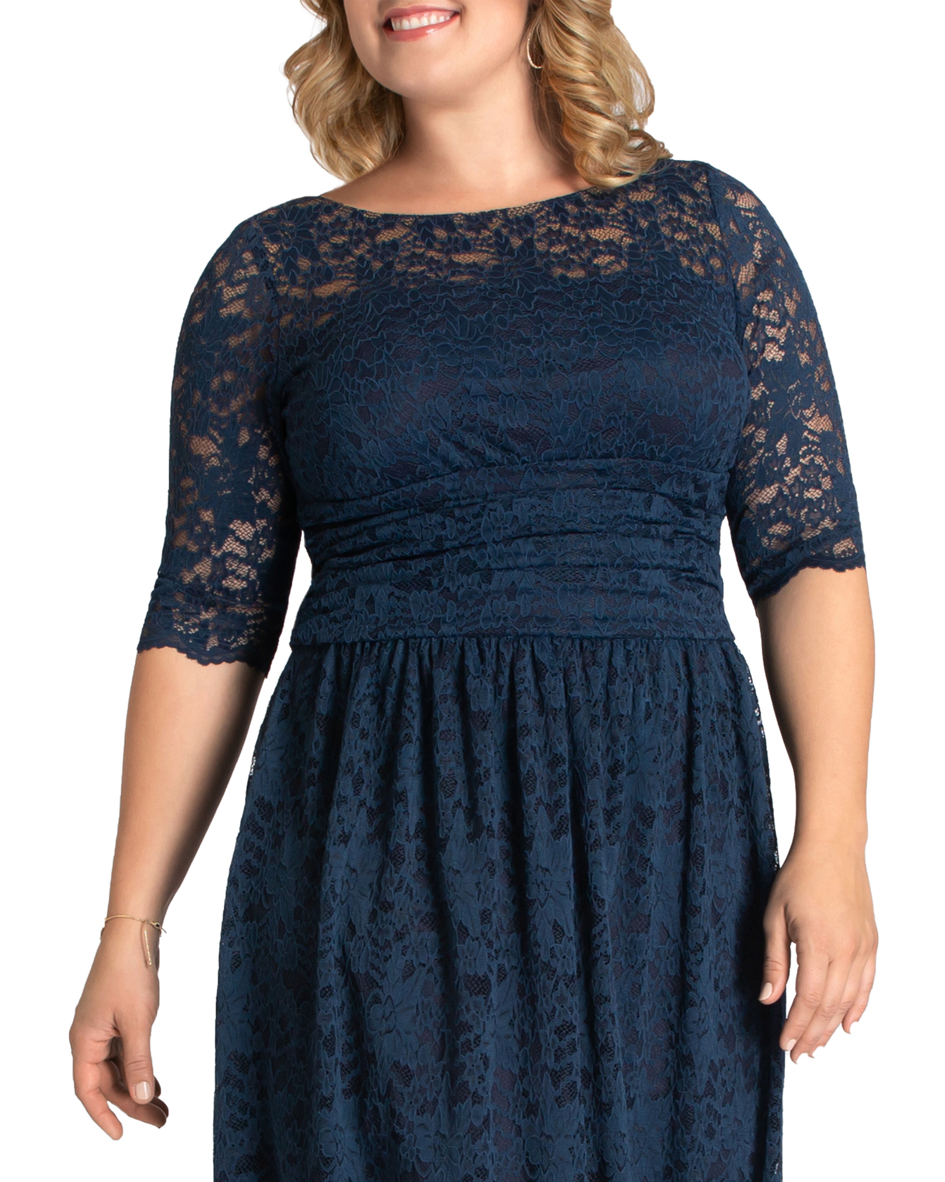 Luna Lace Dress, INDIGO BLUE / Navy, alternate image number 1