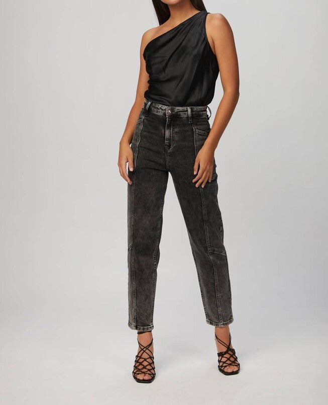 LARA CROFT JEANS IN WASHED DARK GREY, Washed Dark Grey / Black, hi-res image number 0