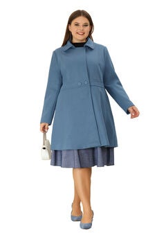 WINTER NOTCHED LAPEL SINGLE BREASTED LONG COAT