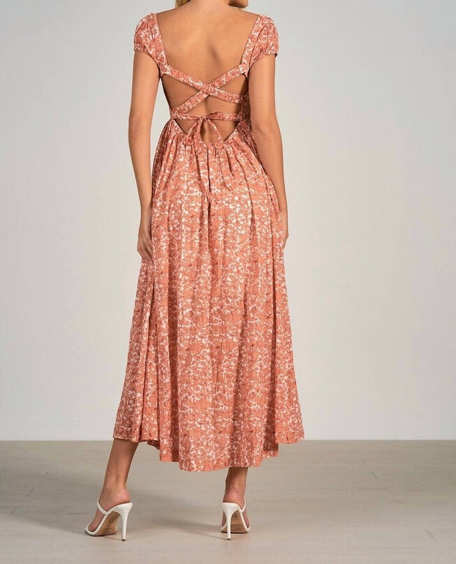 MAXI DRESS IN SALMON, Salmon / Pink, alternate image number 1