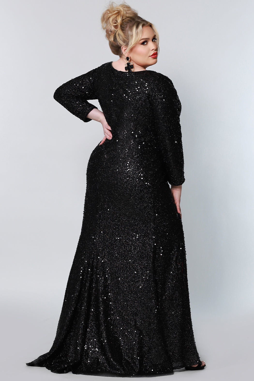 UNMISTAKABLE EVENING DRESS, Onyx / Black, alternate image number 1