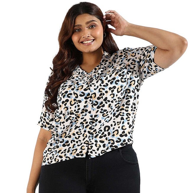 Women Graphic Design Casual Shirts, White / White, hi-res image number 0
