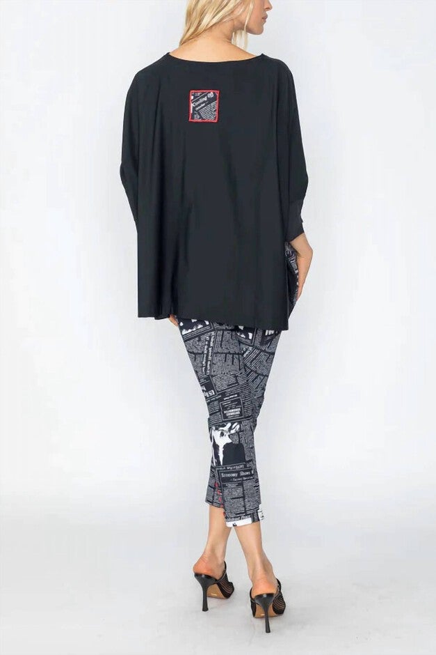 BUTTON HEM SLIM CROP PANT IN BLACK, Black / Black, alternate image number null