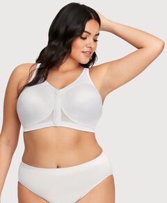 MagicLift Front-Closure Posture Back Bra White Band | 40
