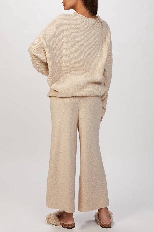 KORA TRICOT PANT IN BEIGE, Beige / Beige, alternate image number null