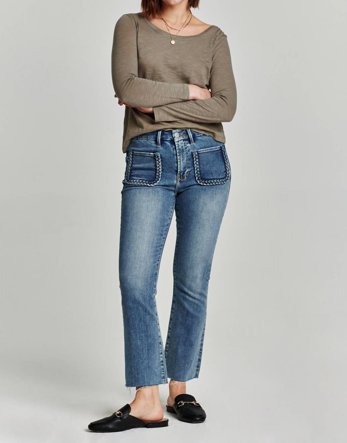 CASSIE LONG SLEEVE TOP IN LAUREL OAK, , alternate image number 7