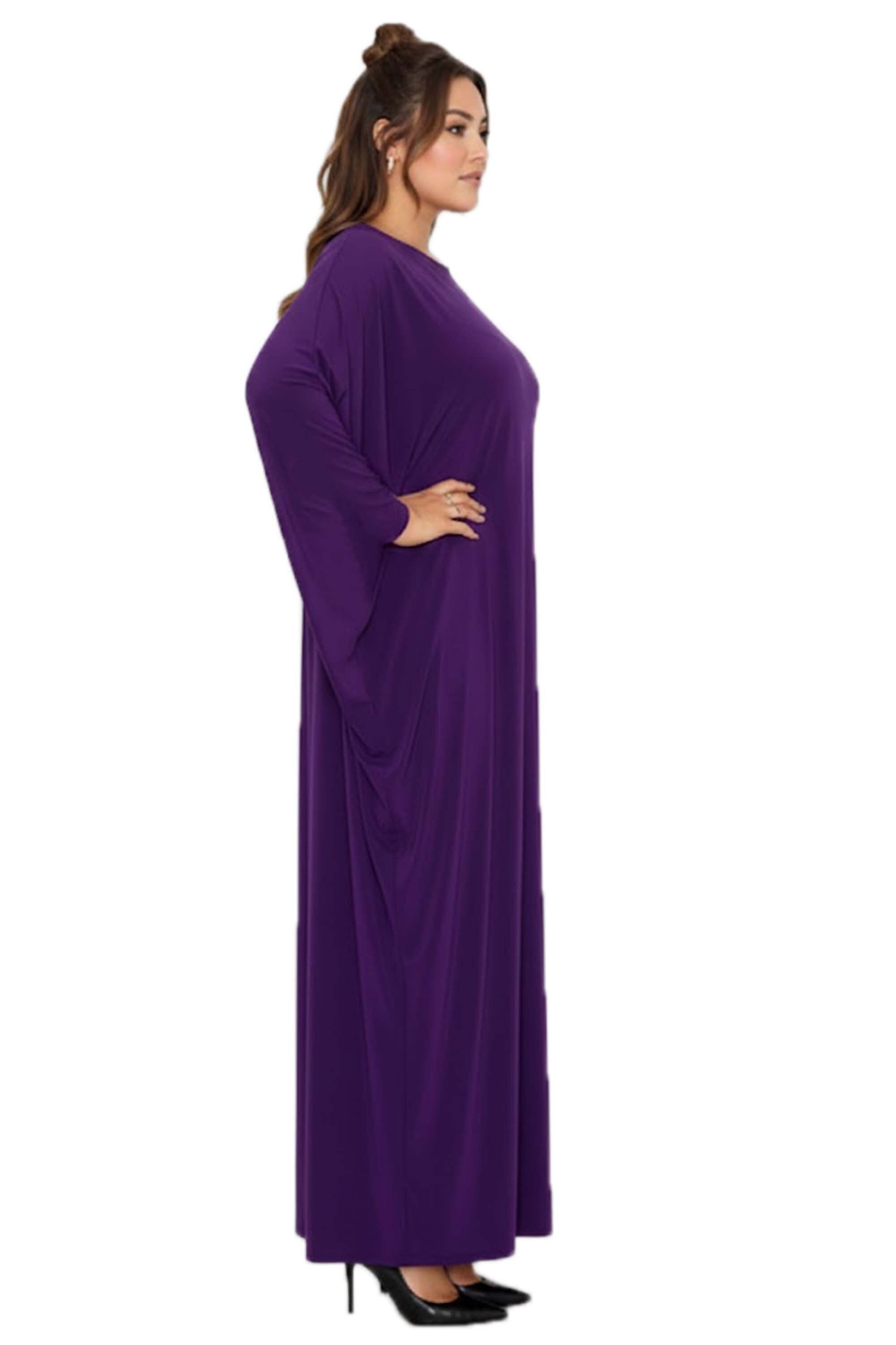 Louella Asymmetrical Maxi Dress, Purple / Purple, alternate image number 1