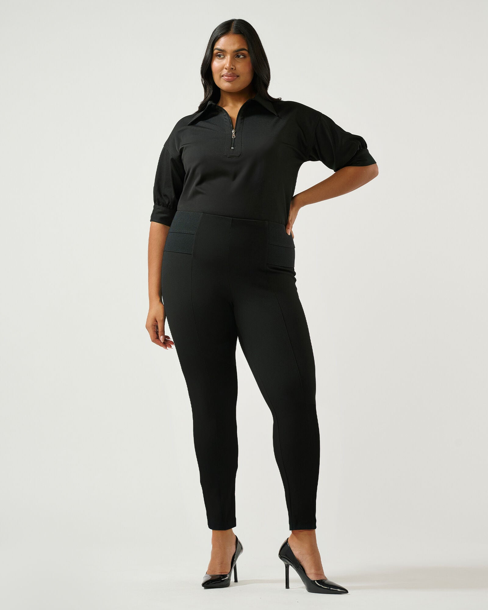 Harlow Pant, Black / Black, alternate image number 4