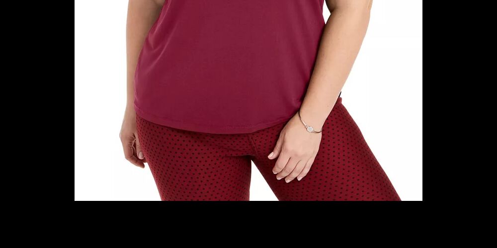 Michael Kors Women's Plus Studded T-Shirt Red Size 1X, , alternate image number 5