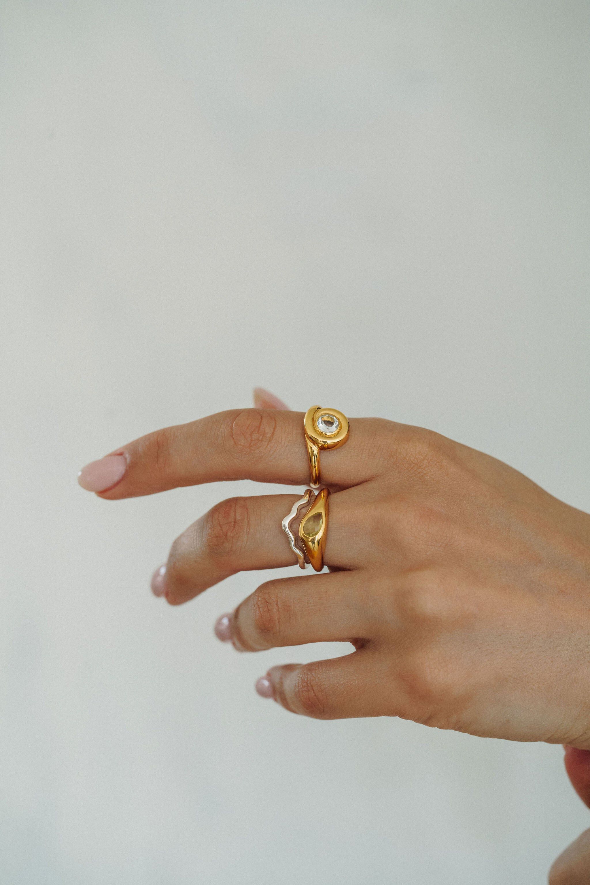 The Hilma Ring | Silver, Silver / Silver, alternate image number 3