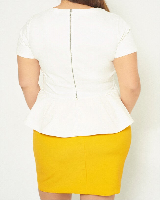 Alexandria Top, White / White, alternate image number 2