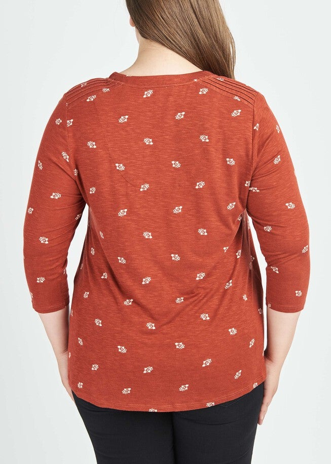 Casey 3/4 Sleeve Knit Top, , alternate image number null