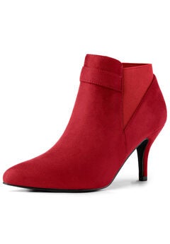 POINTED TOE STILETTO HEELS CHELSEA BOOTIES