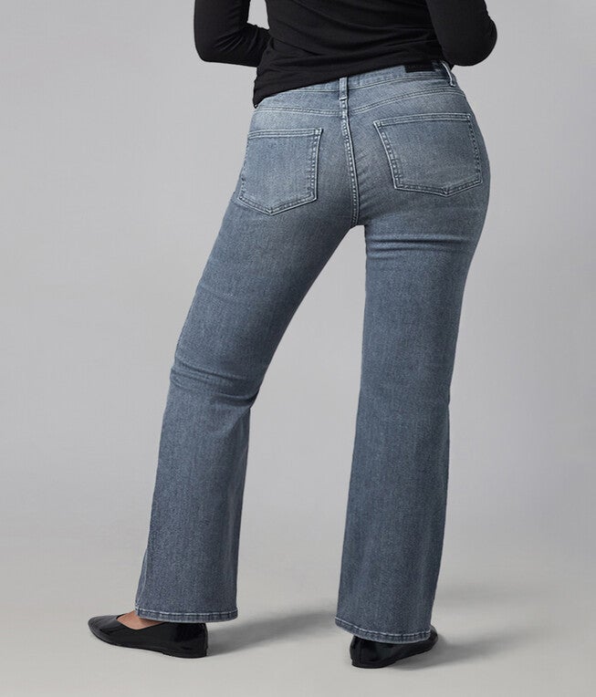 BILLIE-WI High Rise Bootcut Jeans, Washed Iron / Charcoal Grey, alternate image number 2