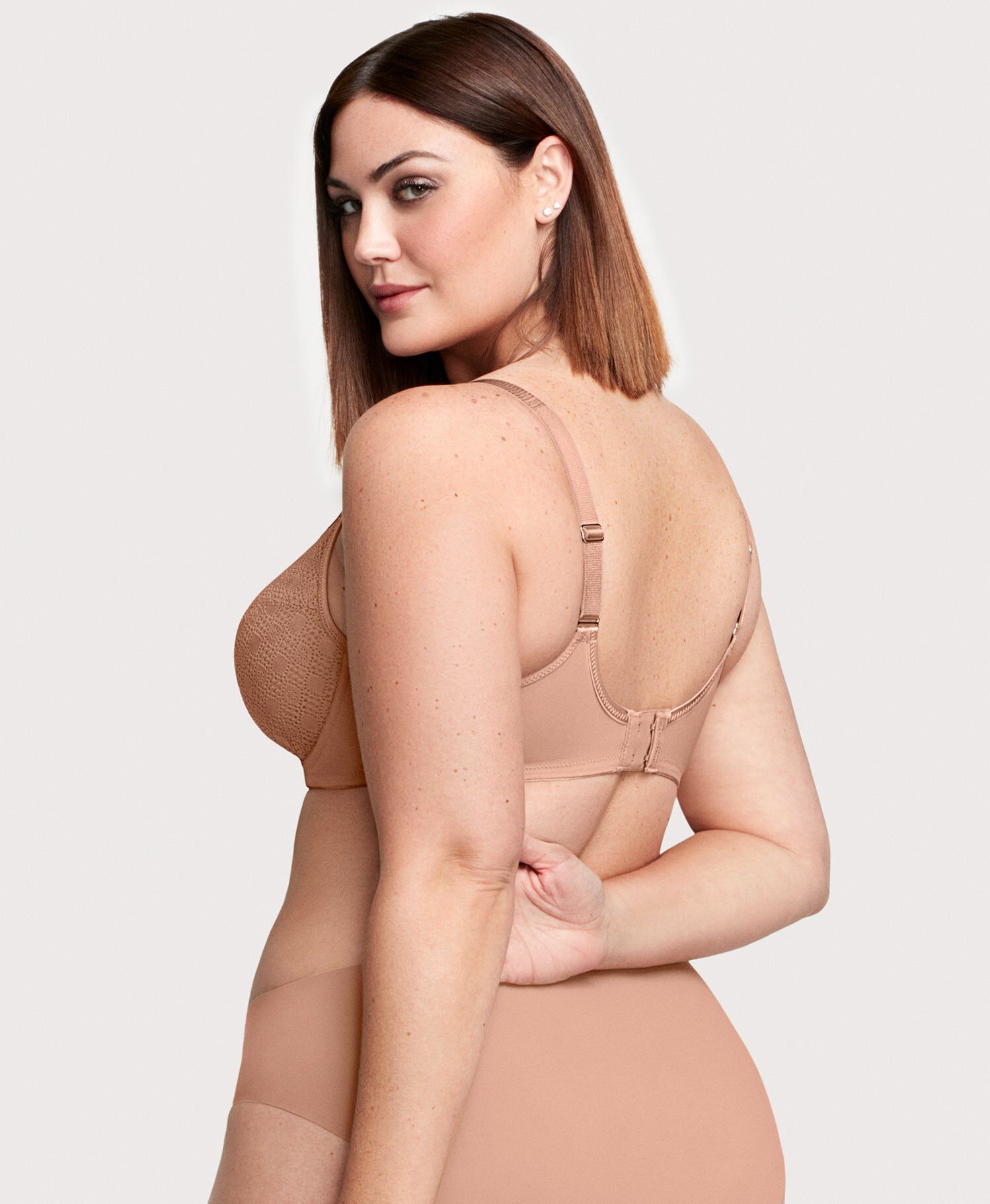 Lace Comfort WonderWire Bra, Cappuccino / Taupe, alternate image number 3