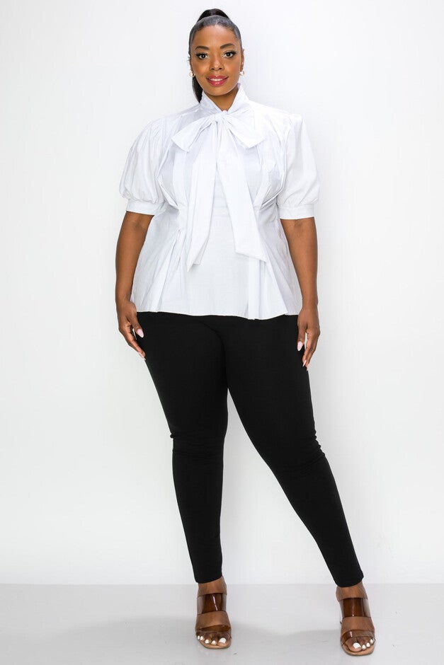 ASHLYN TIE NECK BLOUSE, , alternate image number 3