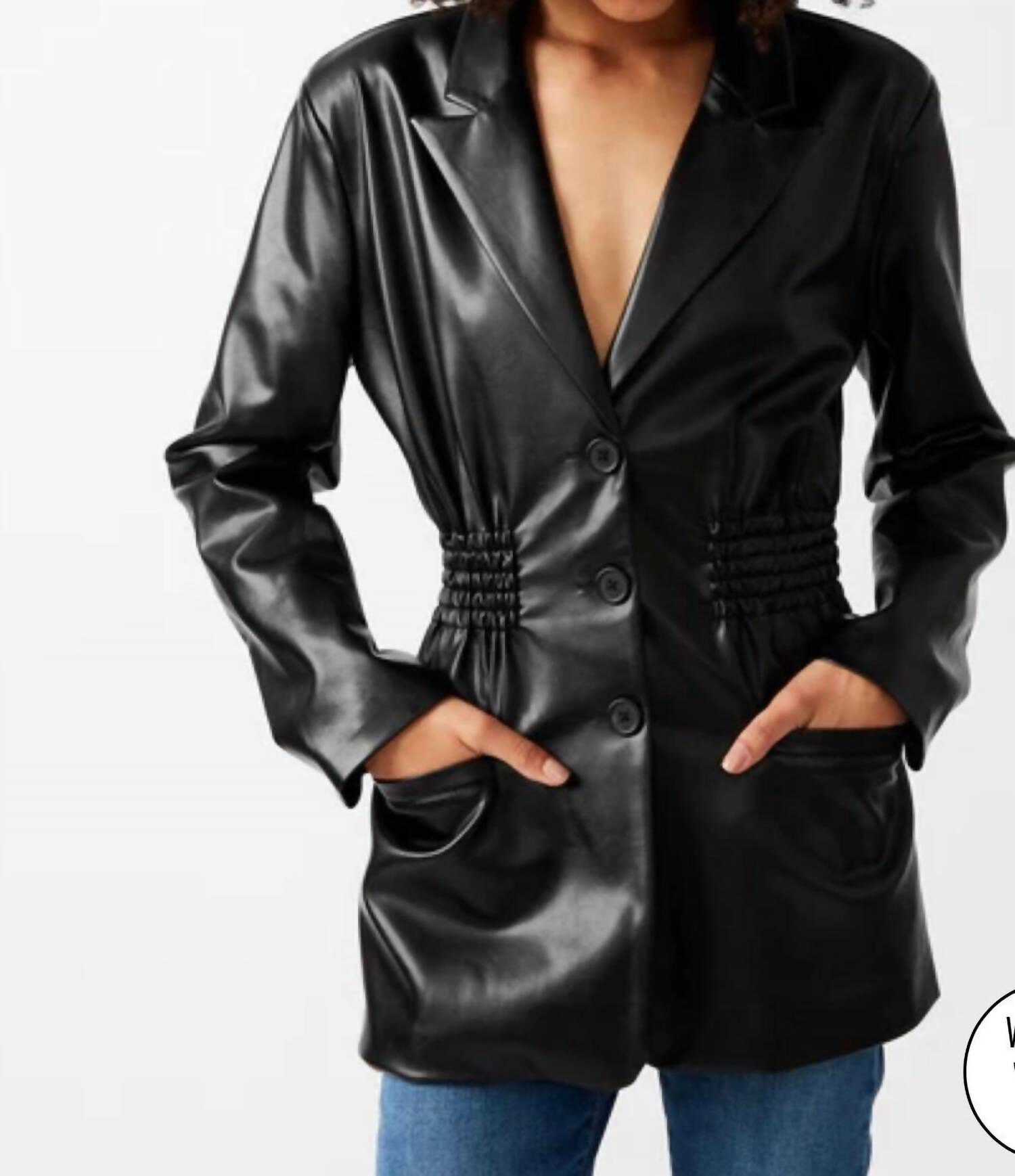 FRIDA JACKET IN BLACK, Black / Black, hi-res image number 0