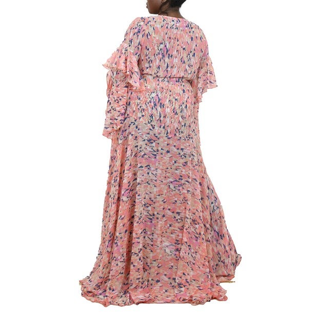 Korinne Deluxe Kaftan Orange Diamond Print, Orange / Orange, alternate image number null