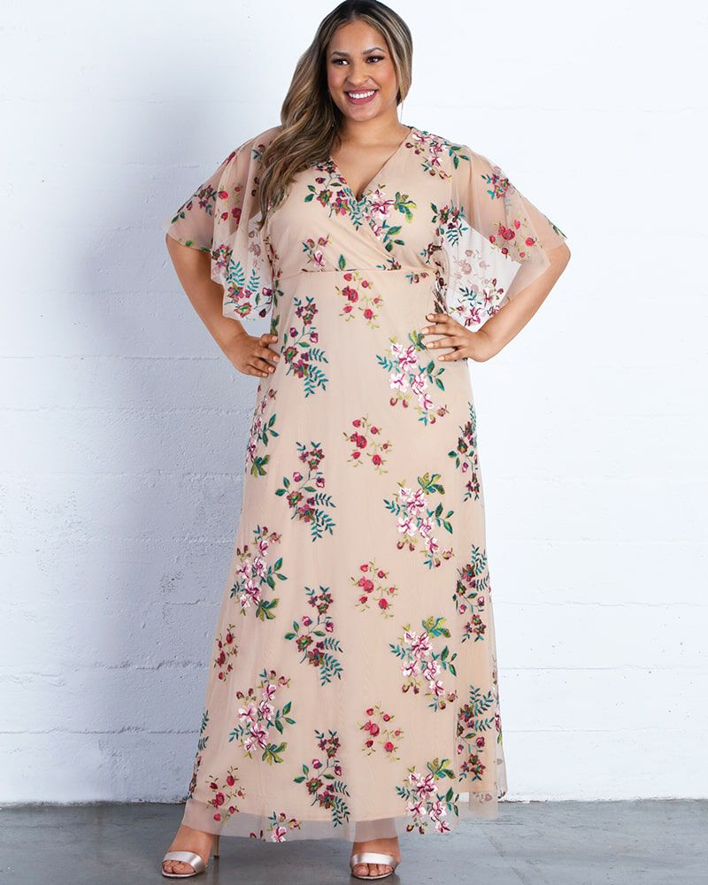 Embroidered Elegance Evening Gown, , alternate image number 9