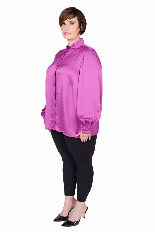 Torie Ruffle Collar Blouse, , alternate image number null