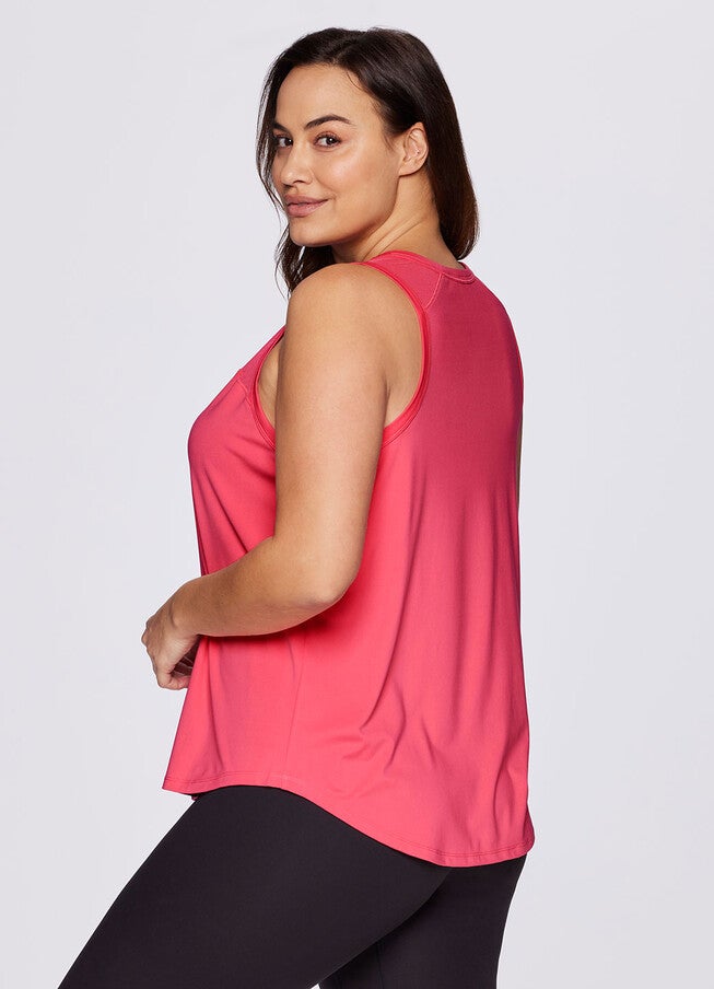Plus Super Soft Easy Breezy Tank, Coral / Coral, alternate image number null