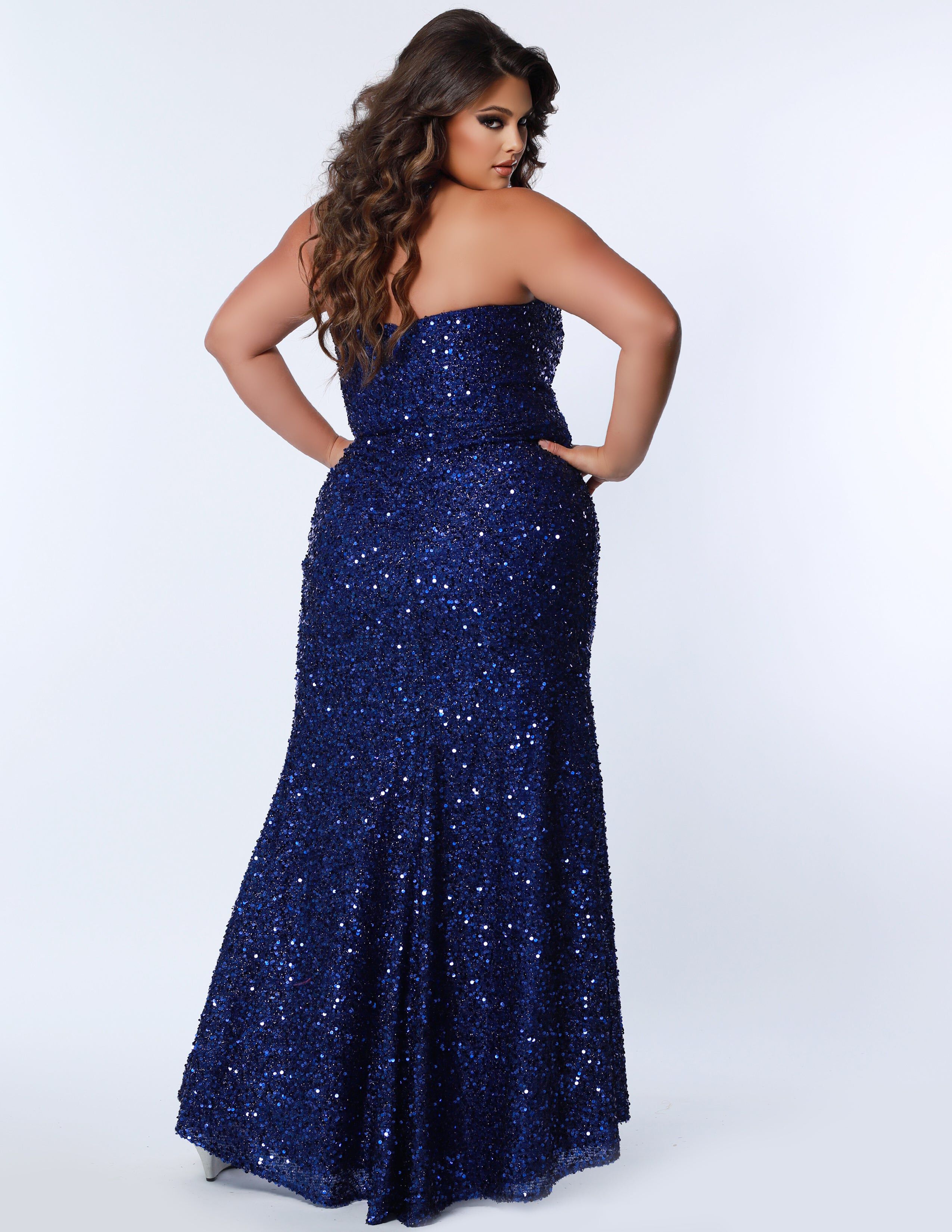 Sensational Formal Gown, Sapphire / Cobalt, alternate image number 1