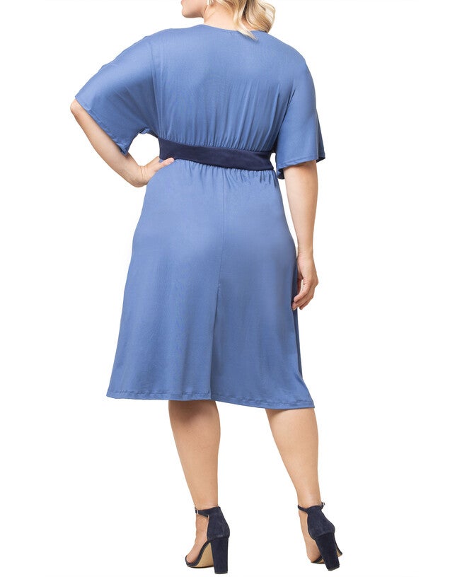 Paige Color Block Dress, BLUE MOON / Dusty Blue, alternate image number 1