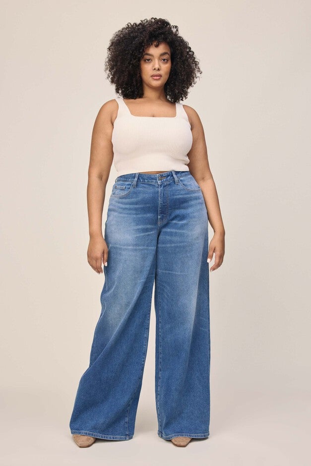 NCE PLUS - WIDE LEG JEANS | WESTSIDE, WESTSIDE / Dark Wash, hi-res image number 0
