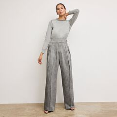 Bronny Cummerbund Trouser - Porto Weave