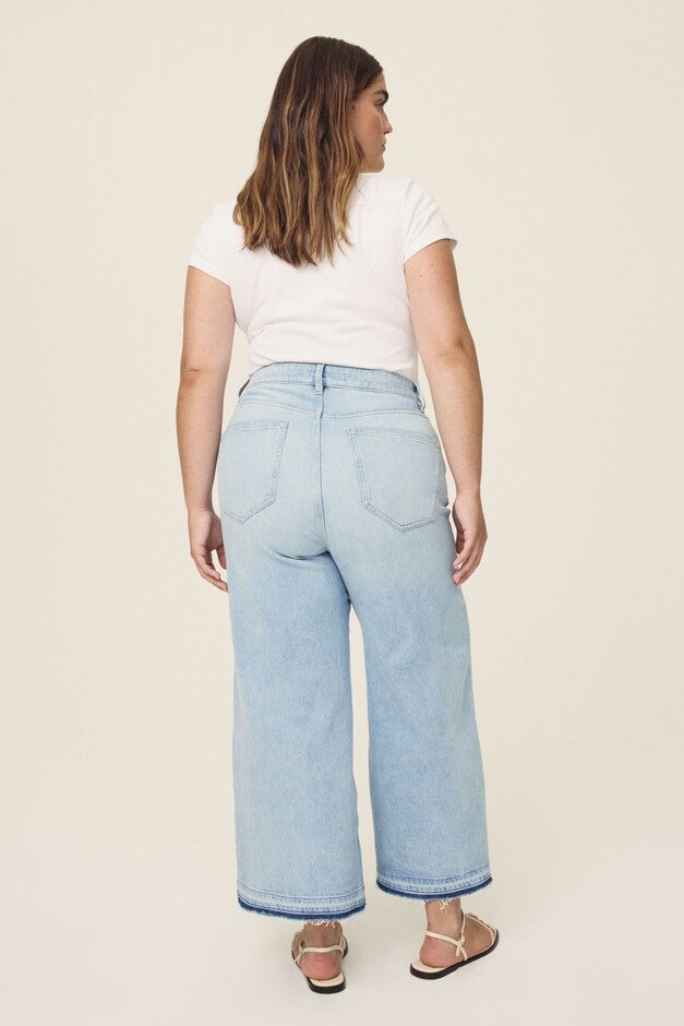 ICN PLUS - CROPPED WIDE LEG JEANS | ICE AGE, ICE AGE / Light Blue, alternate image number 3