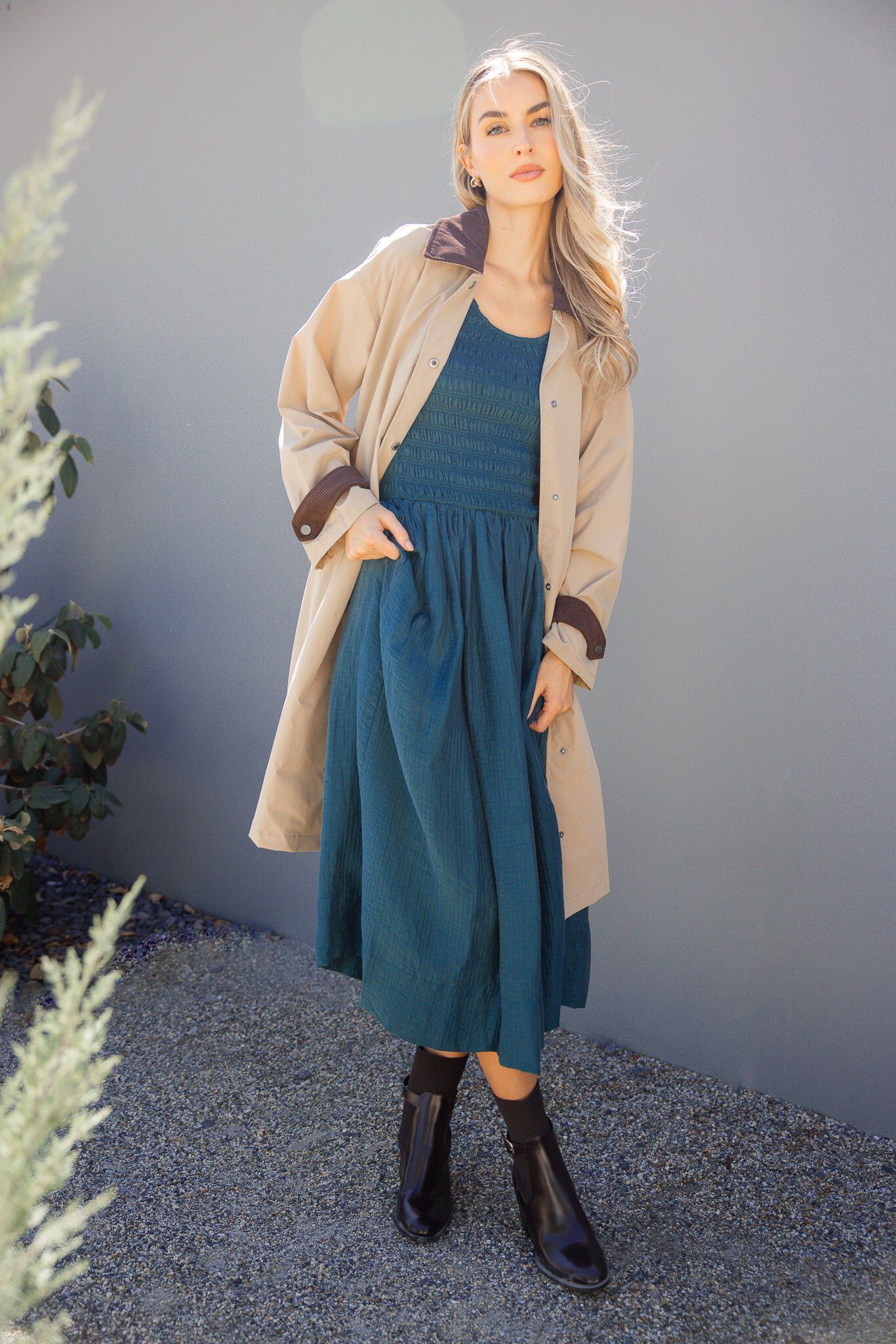 Marlow Dress, Teal / Teal, alternate image number 6