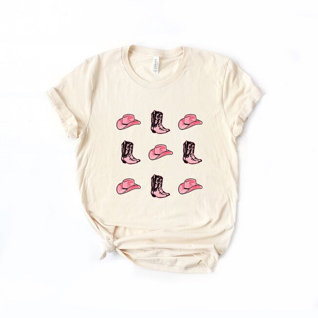 Cowgirl Collage Short Sleeve Graphic Tee, Cream / Cream, hi-res image number 0