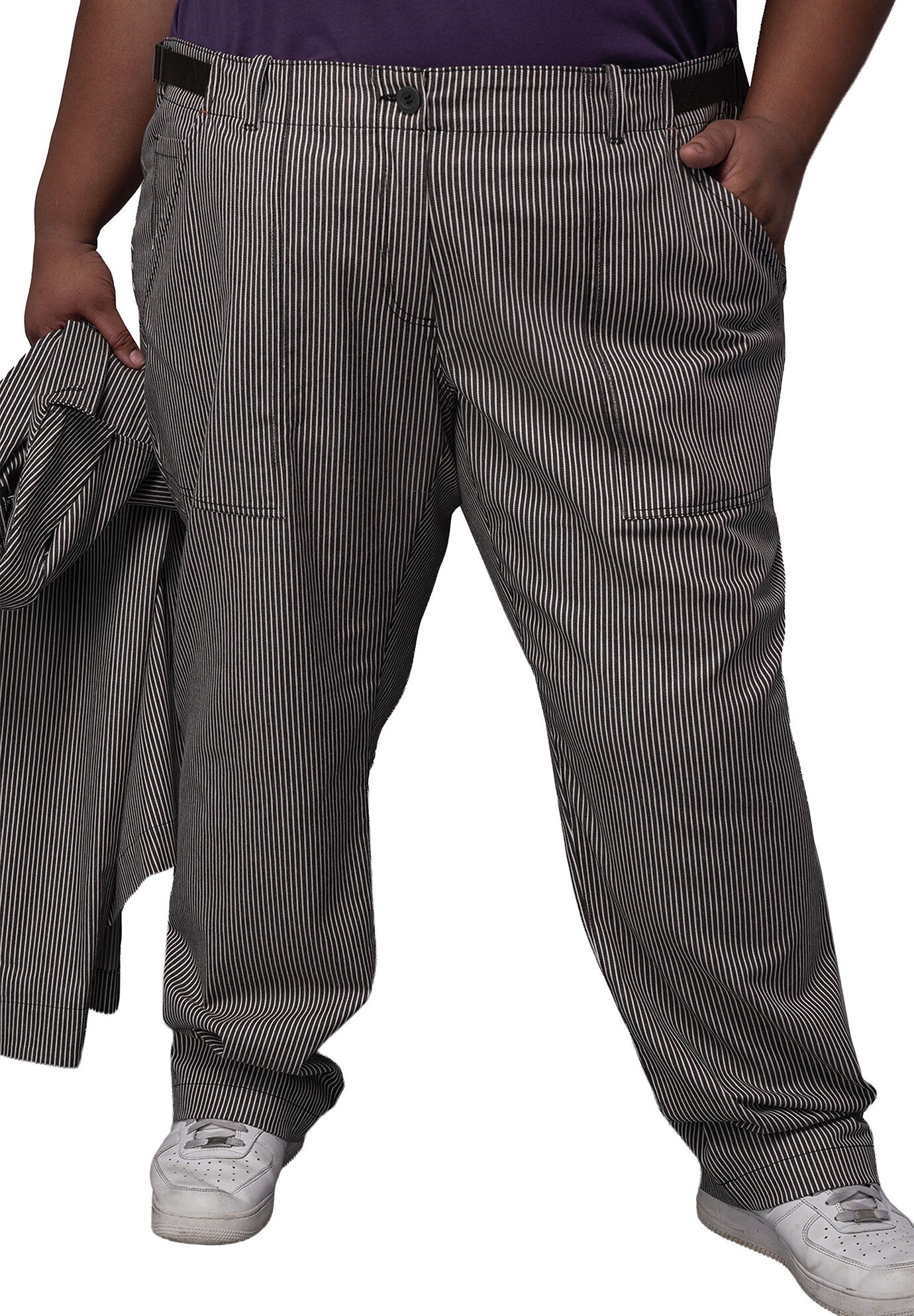 The Essential Railroad Stripe Utility Pant, MOCHAWHITE / Brown, hi-res image number 0