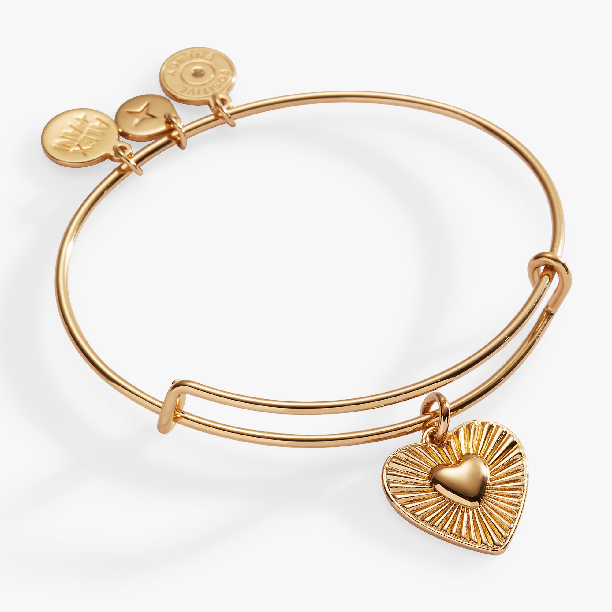 Heartburst Charm Bangle, Gold / Gold, hi-res image number 0